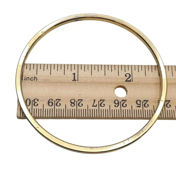 Trifari Bangle Bracelet Dainty Gold Tone Vintage READ ME - Picture 6 of 6